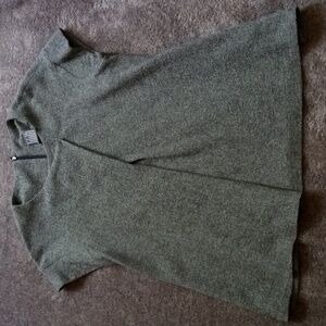 Lilith wool blend tweed faux wrap top